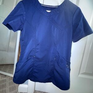 Navy Blue Scrub Top